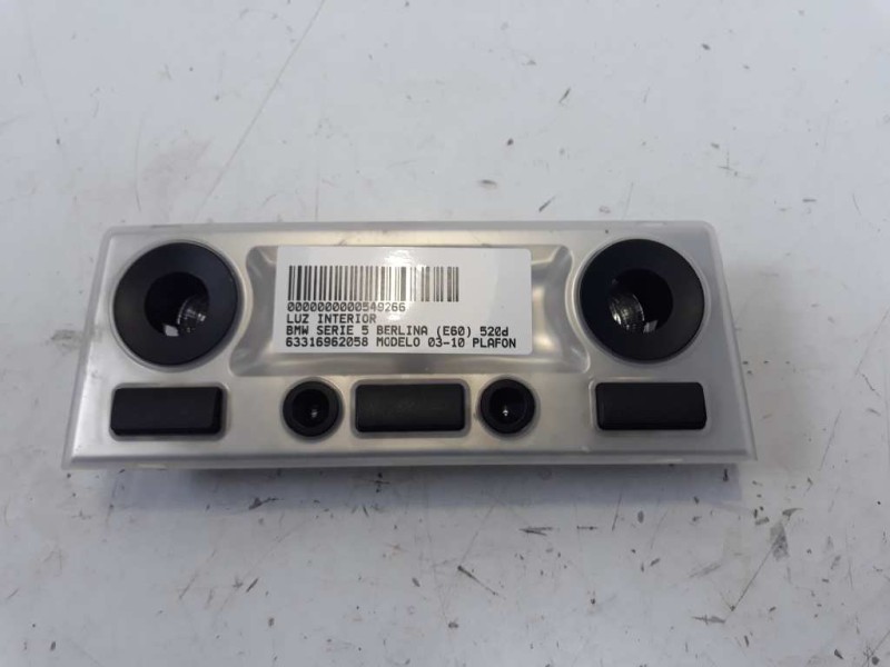 Recambio de luz interior para bmw serie 5 berlina (e60) 520d referencia OEM IAM 63316962058  