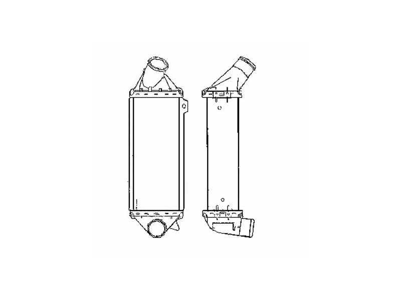 Recambio de intercooler para opel astra f berlina básico referencia OEM IAM 90353026 30425 
