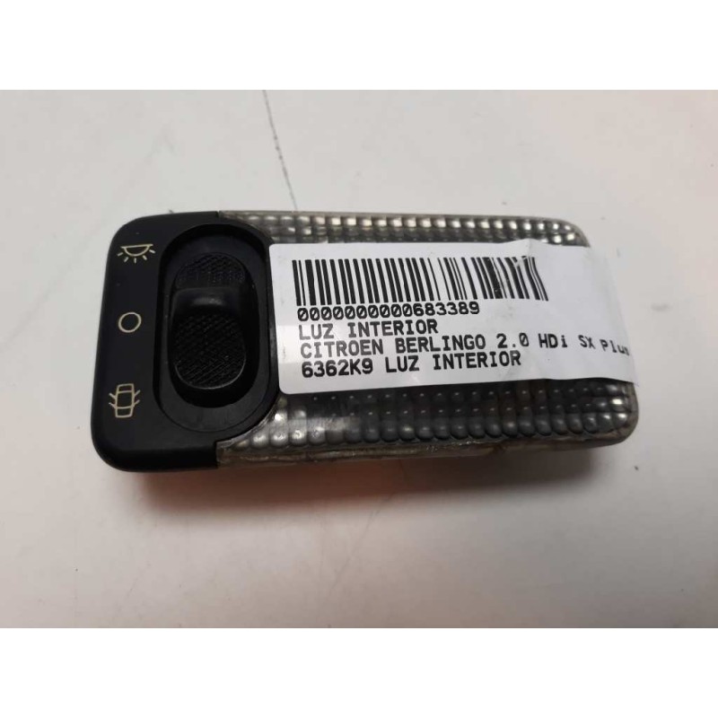 Recambio de luz interior para citroen berlingo 2.0 hdi sx plus familiar referencia OEM IAM 6362K9  