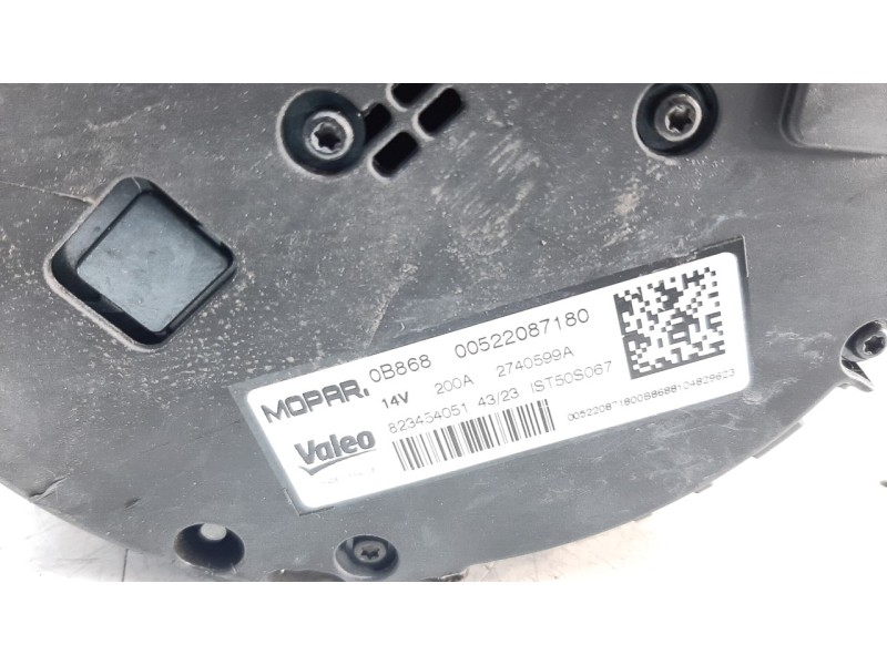 Recambio de alternador para fiat panda (319) base (2020) referencia OEM IAM 52208718 ASF520151VL 