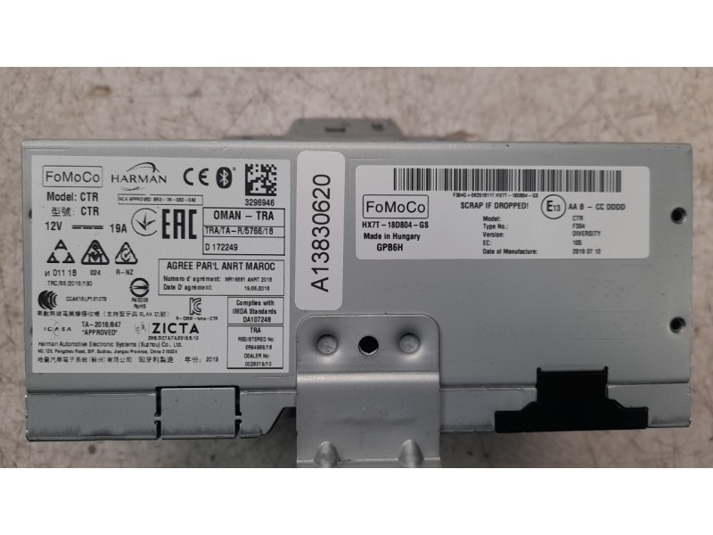 Recambio de sistema audio / radio cd para ford ecosport (cr6) trend referencia OEM IAM K1BT18B955FC  