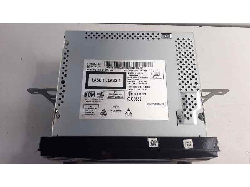 Recambio de sistema navegacion gps para nissan pulsar (c13) acenta referencia OEM IAM 259153ZL0A 7612033118 LCN2K58A00