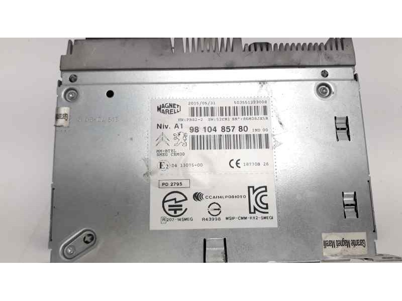 Recambio de sistema audio / radio cd para citroen c4 picasso referencia OEM IAM 9810485780  