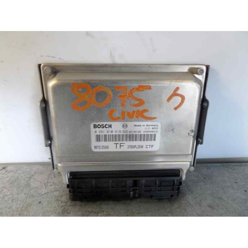 Recambio de centralita motor uce para honda civic berlina 3 (ep1/2) 1.7 ctdi es referencia OEM IAM 0281010419 37820PLZE00 897315