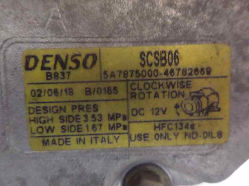 Recambio de compresor aire acondicionado para fiat punto berlina (188) 1.2 8v referencia OEM IAM 46782669 32183G 