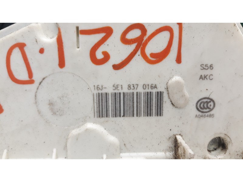 Recambio de cerradura puerta delantera derecha para seat toledo (kg3) 1.2 tsi referencia OEM IAM 5E1837016A  