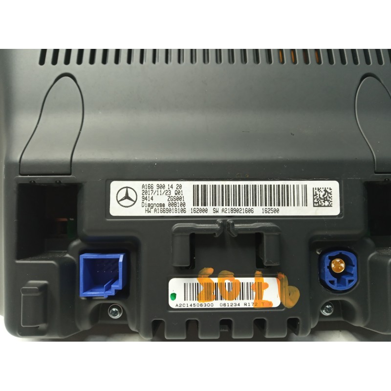 Recambio de pantalla multifuncion para mercedes-benz clase cla (w117) cla 220 cdi (117.303) referencia OEM IAM A1669001420 A2C14