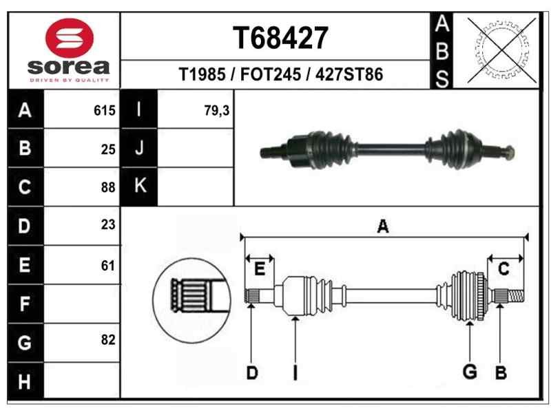 Recambio de transmision delantera izquierda para ford fusion (cbk) ambiente referencia OEM IAM 1697493 F2130 