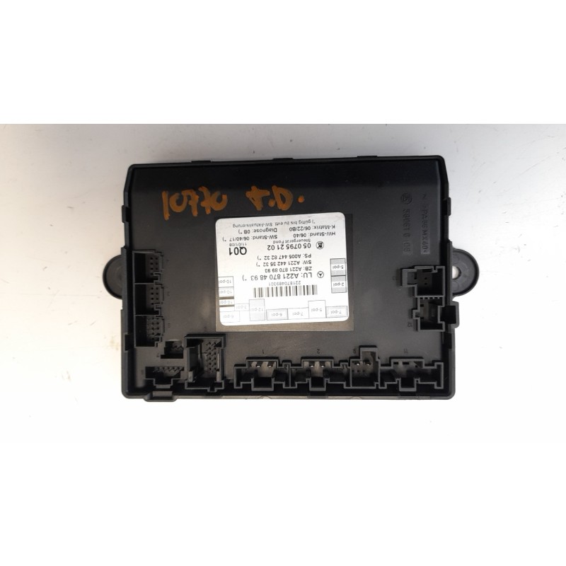 Recambio de modulo confort para mercedes-benz clase s (w221) berlina 4.0 cdi referencia OEM IAM A2218704893 0507952102 
