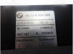 Recambio de radiador calefaccion / aire acondicionado para bmw serie 3 berlina (e46) 320d referencia OEM IAM 64126904668 E1E21ME 2
