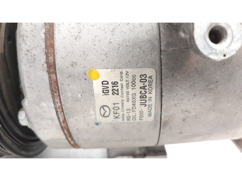 Recambio de compresor aire acondicionado para mazda 3 lim. () 2.2 turbodiesel cat referencia OEM IAM F500JUBCA03  