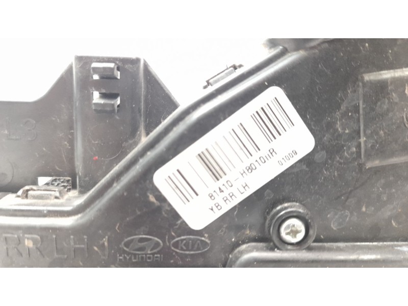 Recambio de cerradura puerta trasera izquierda para kia rio (yb) 1.2 cat referencia OEM IAM 81410H8010  