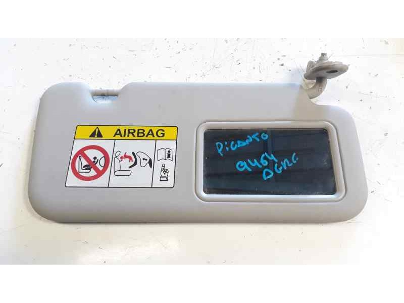 Recambio de parasol derecho para kia picanto (ja) 1.0 cat referencia OEM IAM   