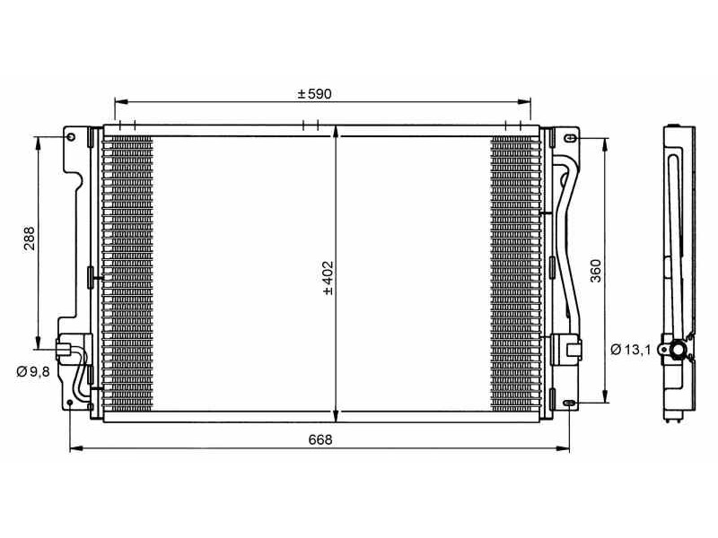 Recambio de condensador / radiador aire acondicionado para volvo s70 berlina 2.4 / 2.5 (103kw / 106kw) referencia OEM IAM 917127