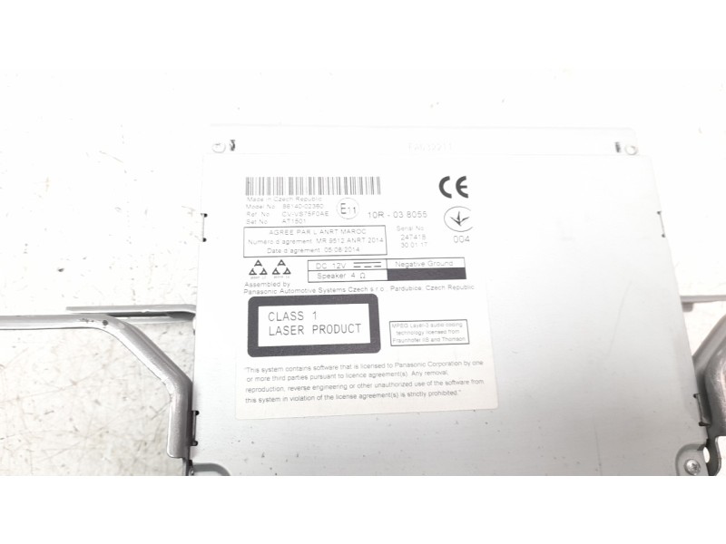 Recambio de sistema audio / radio cd para toyota auris active referencia OEM IAM 8614002360  