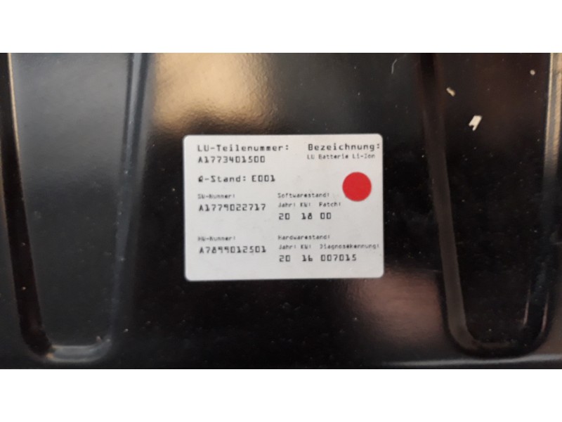 Recambio de bateria para mercedes-benz clase gla (bm 247) 1.3 cat referencia OEM IAM A1773401500  