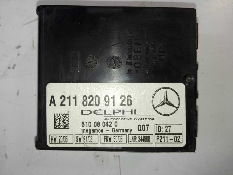 Recambio de modulo electronico para mercedes-benz clase clc (cl203) clc 220 cdi (la) (203.708) referencia OEM IAM 2118209126  