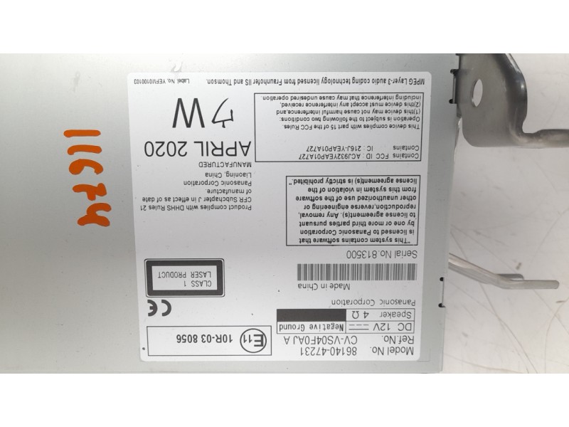 Recambio de sistema navegacion gps para toyota prius+ 1.8 16v (híbrido) referencia OEM IAM 8614047231  