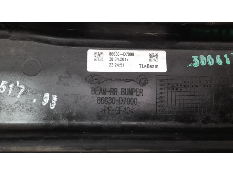 Recambio de refuerzo paragolpes trasero para hyundai tucson 1.7 crdi cat referencia OEM IAM 86630D7000  