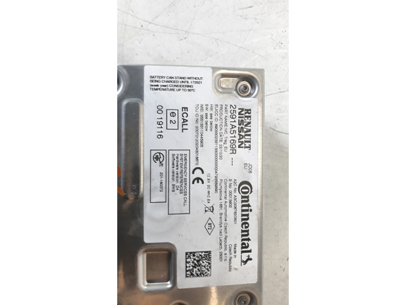 Recambio de modulo electronico para renault captur ii 1.0 tce referencia OEM IAM 2591A5169R  
