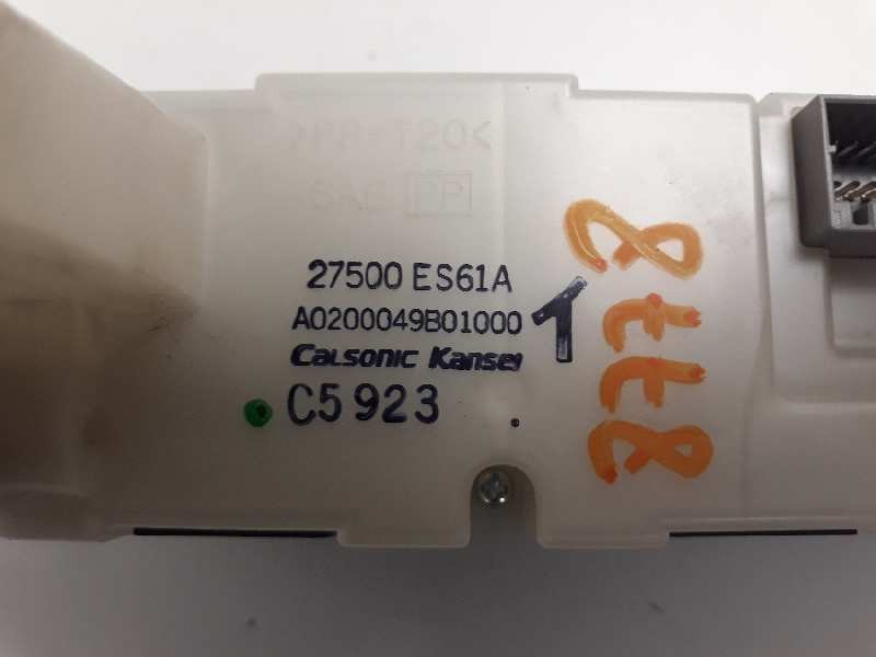 Recambio de mando climatizador para nissan x-trail (t30) 2.2 dci diesel cat referencia OEM IAM 27500ES61A A0200049B01000 