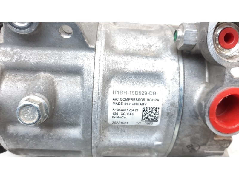 Recambio de compresor aire acondicionado para ford ecosport (cr6) 1.0 ecoboost cat referencia OEM IAM H1BH19D629DB CAF270027FV 3