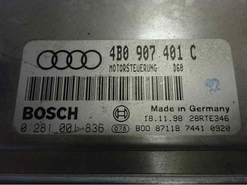 Recambio de centralita motor uce para audi a6 berlina (4b2) 2.5 tdi referencia OEM IAM 4B0907401C 0281001836 