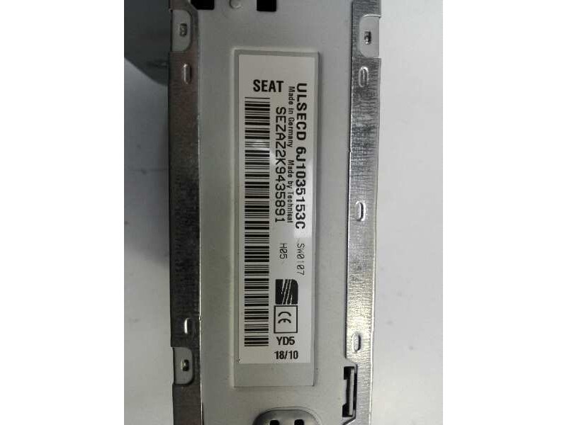 Recambio de sistema audio / radio cd para seat ibiza sc (6j1) reference referencia OEM IAM 6J1035153C  