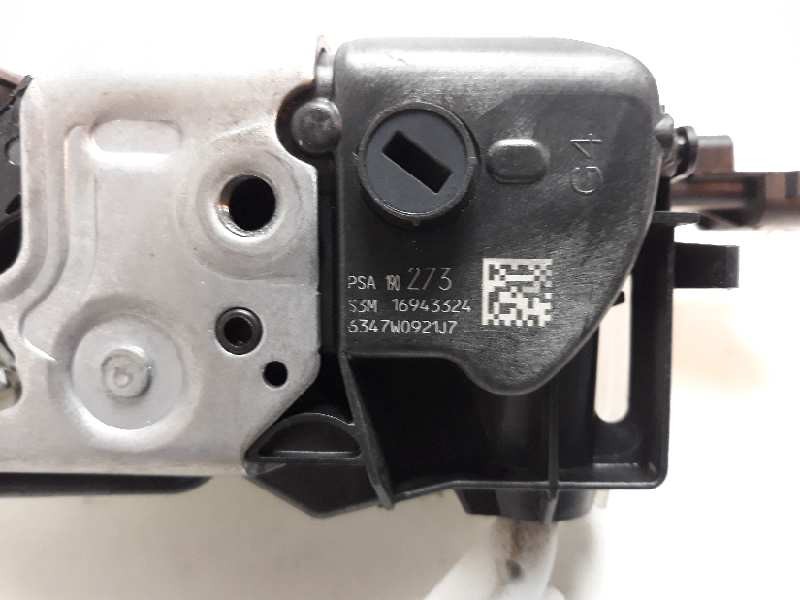 Recambio de cerradura puerta delantera izquierda para citroen c-elysée feel referencia OEM IAM 9819027380  
