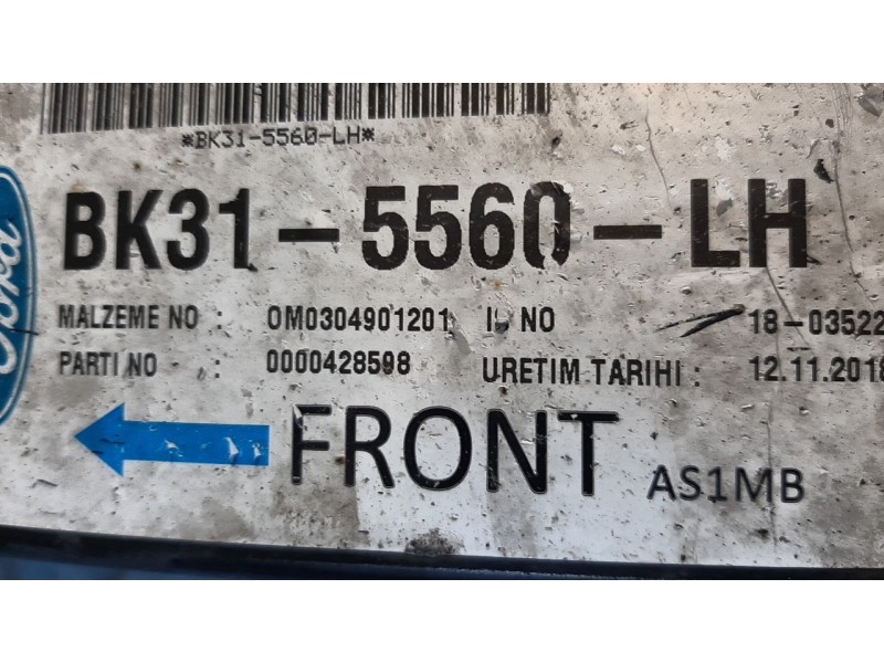 Recambio de ballesta trasera para ford transit furgón (tts) 2.0 tdci cat referencia OEM IAM BK315560LH  