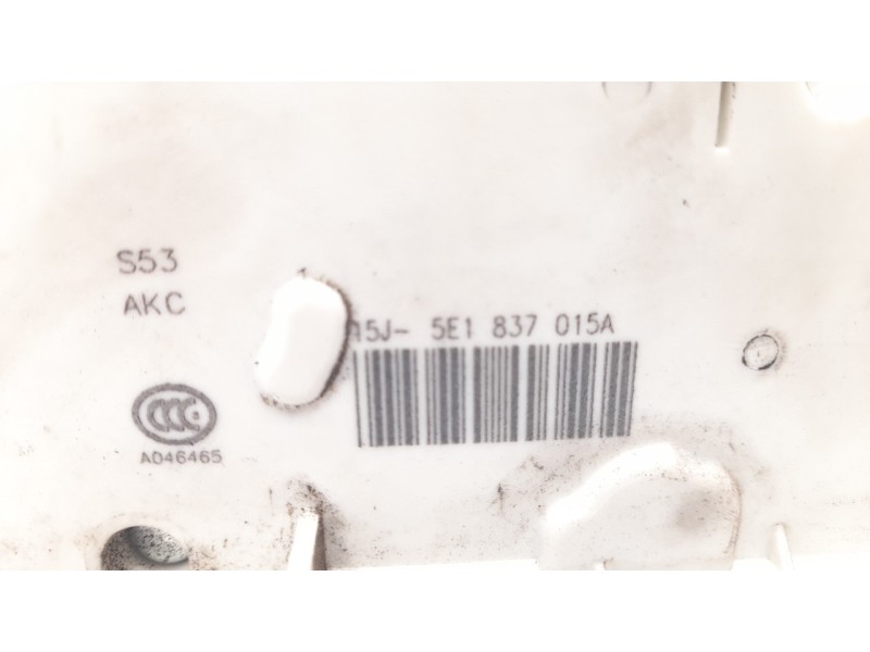 Recambio de cerradura puerta delantera izquierda para skoda spaceback (5h) ambition referencia OEM IAM 5E1837015A  