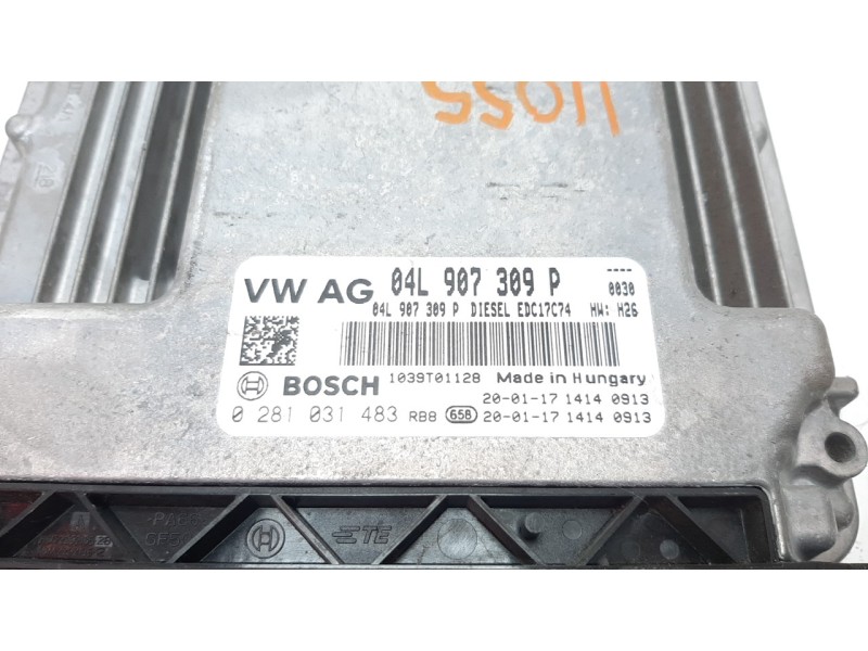 Recambio de centralita motor uce para volkswagen tiguan 2.0 tdi referencia OEM IAM 04L907309P 0281031483 