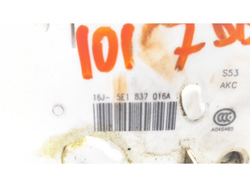 Recambio de cerradura puerta delantera derecha para skoda spaceback (5h) ambition referencia OEM IAM 5E1837016A  