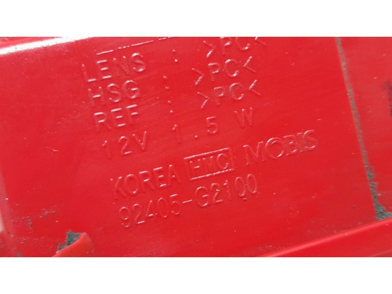 Recambio de piloto trasero central para hyundai ioniq referencia OEM IAM 92405G2100  