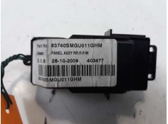 Recambio de mando elevalunas trasero derecho para honda civic berlina 5 (fk) 2.2 ctdi referencia OEM IAM 83740SMGU011GHM   2