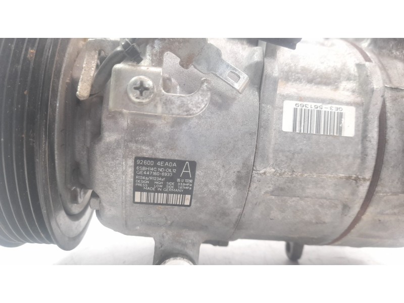 Recambio de compresor aire acondicionado para renault kadjar 1.5 dci diesel fap energy referencia OEM IAM 926004EA0A 320058 CAF6