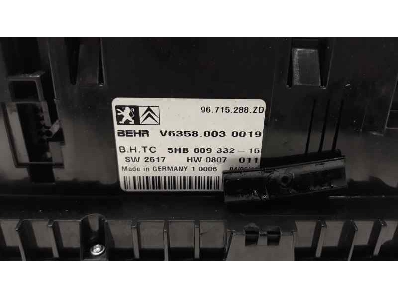 Recambio de mando climatizador para citroen c5 station wagon millenium referencia OEM IAM 96715288ZD V63580030019 5HB009332