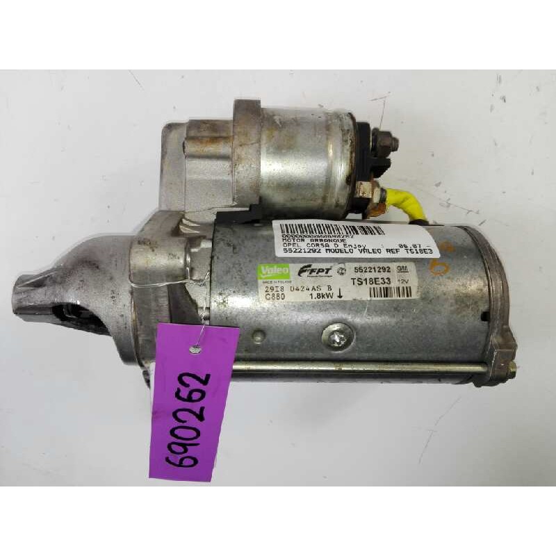 Recambio de motor arranque para opel corsa d enjoy referencia OEM IAM 55221292 ARF230251 S54088