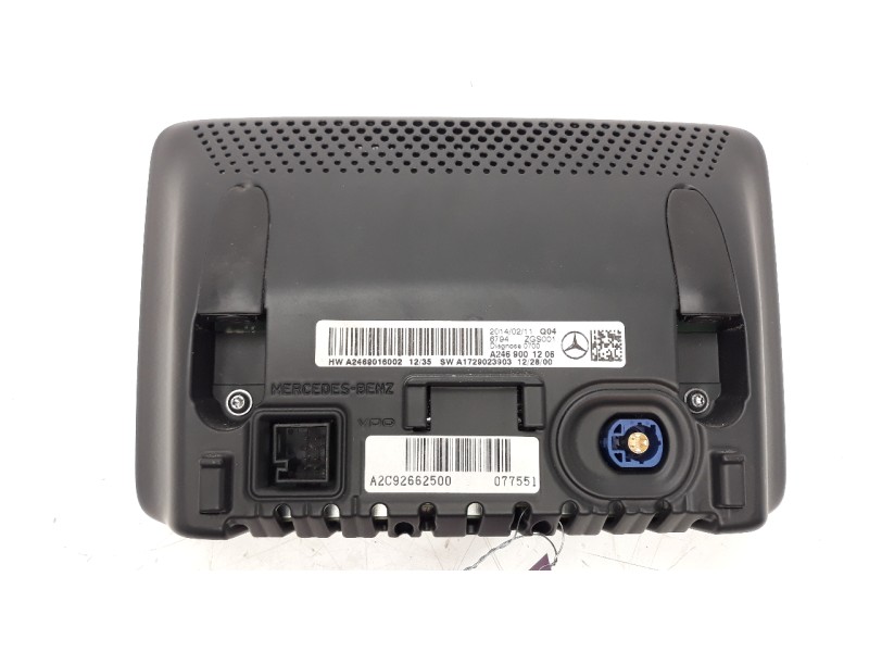 Recambio de pantalla multifuncion para mercedes-benz clase a (w176) a 180 cdi blueefficiency (176.012) referencia OEM IAM A24690