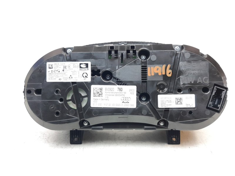 Recambio de cuadro instrumentos para audi a3 sportback (8vf) referencia OEM IAM 8V0920760  