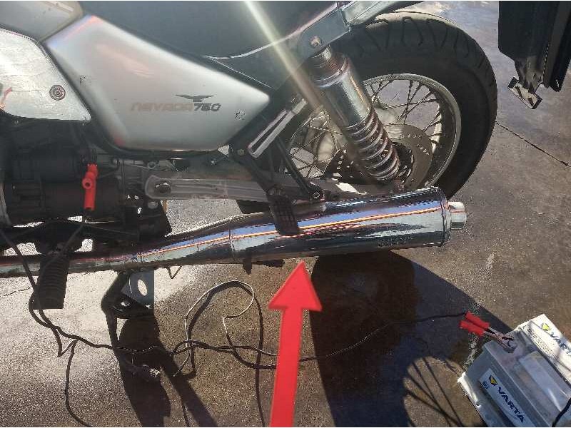 Recambio de tubo escape trasero para guzzi nevada nevada 750 referencia OEM IAM GU31123060  