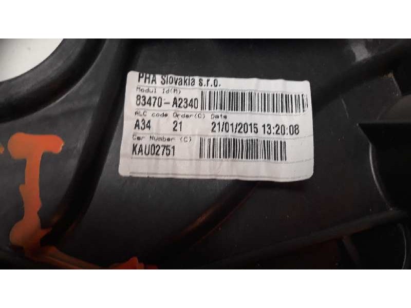 Recambio de elevalunas trasero izquierdo para kia cee´d concept referencia OEM IAM 83470A2340  