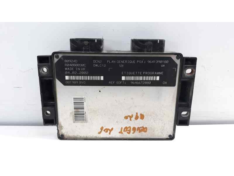 Recambio de centralita motor uce para peugeot 206 berlina 1.9 diesel referencia OEM IAM 9646672880  
