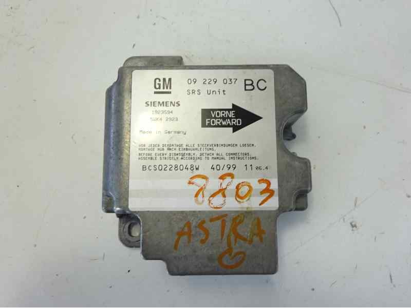 Recambio de centralita airbag para opel astra g berlina 1.6 referencia OEM IAM 09229037 5WK42923 1923594