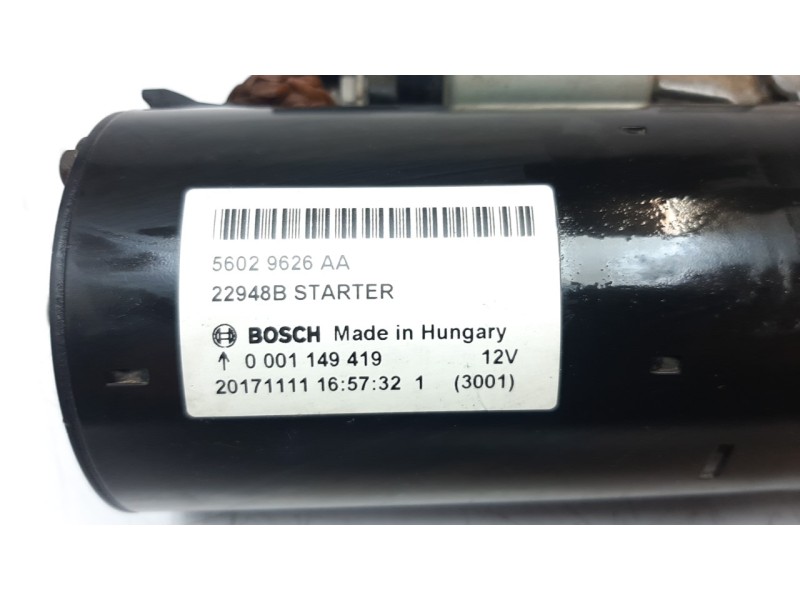 Recambio de motor arranque para jeep compass ii 2.0 m-jet cat referencia OEM IAM 68437087AA ARF250001 