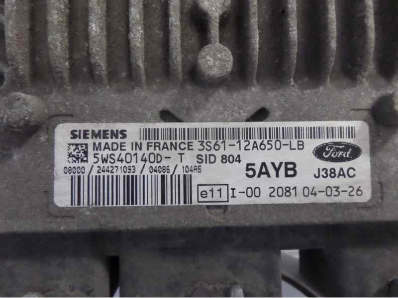 Recambio de centralita motor uce para ford fusion (cbk) trend referencia OEM IAM 3S6112A650LB 5WS40140DT 