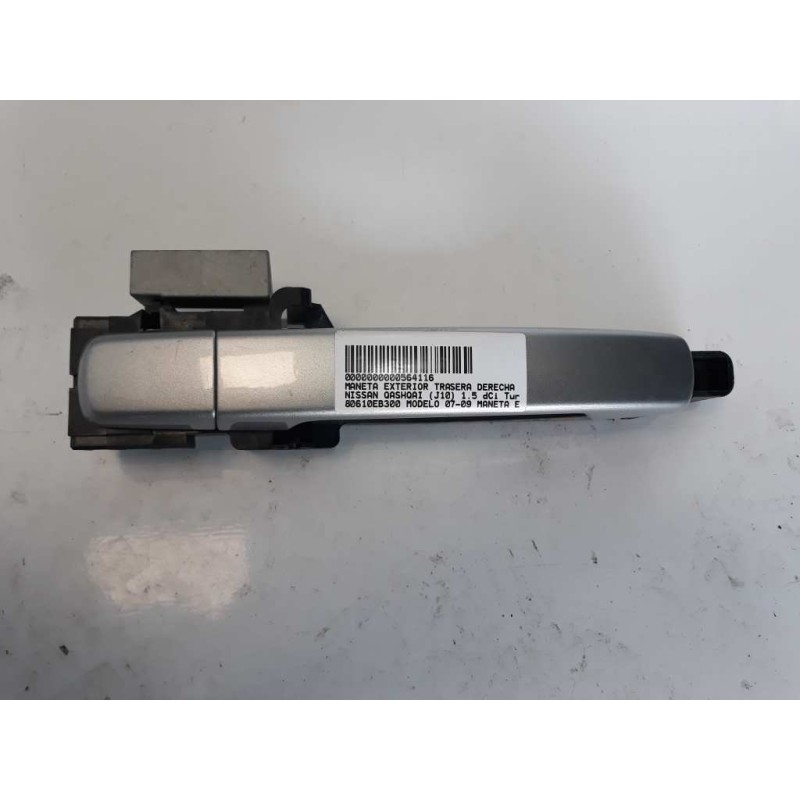 Recambio de maneta exterior trasera derecha para nissan qashqai (j10) 1.5 dci turbodiesel cat referencia OEM IAM 80610EB300  