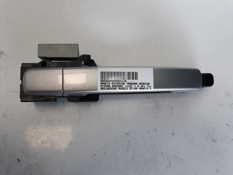 Recambio de maneta exterior trasera derecha para nissan qashqai (j10) 1.5 dci turbodiesel cat referencia OEM IAM 80610EB300  