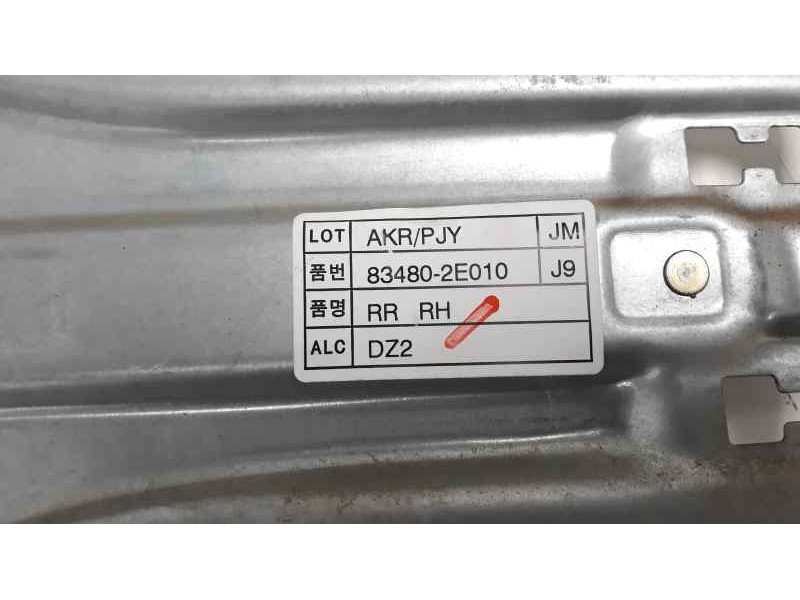 Recambio de elevalunas trasero derecho para hyundai tucson (jm) 2.0 crdi cat referencia OEM IAM 834802E010  