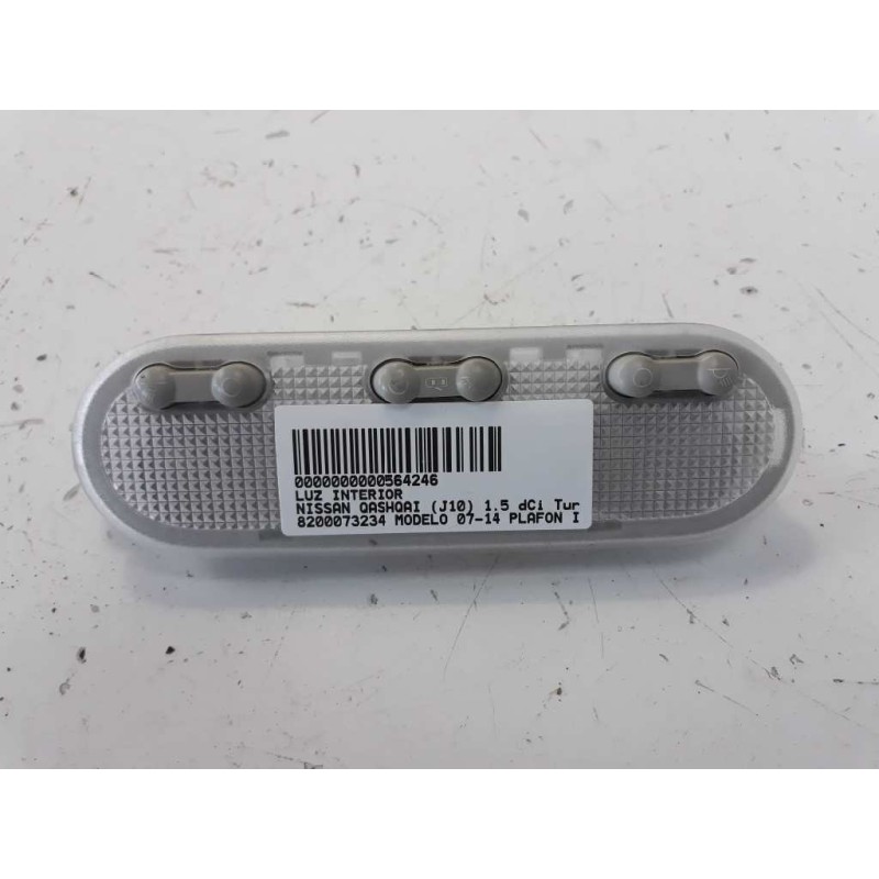 Recambio de luz interior para nissan qashqai (j10) 1.5 dci turbodiesel cat referencia OEM IAM 8200073234  
